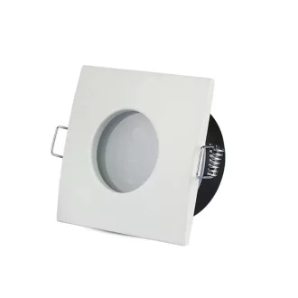   V-TAC Led GU10 Spot Keret Négyzet Alakú Matt Fehér IP54 - 3615