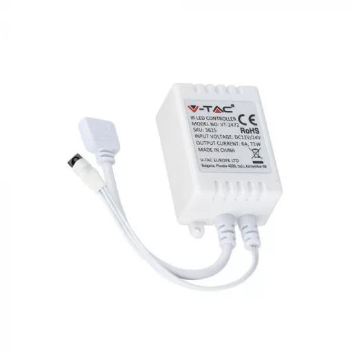 V-TAC LED szalaghoz infravörös RGB vezérlő 24 gombos - 3625