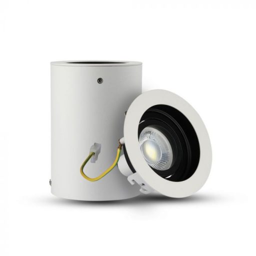 V-TAC Led GU10 Spot Felületre szerelhető keret Kerek Fehér - 3627