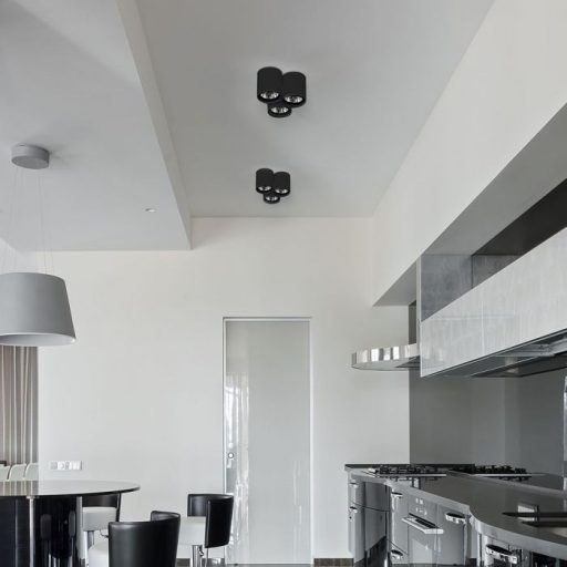 V-TAC Led GU10 Spot Felületre szerelhető keret Kerek Fekete - 3628