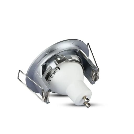 V-TAC Led GU10 Spot Keret Kerek Ezüstszürke - 3644