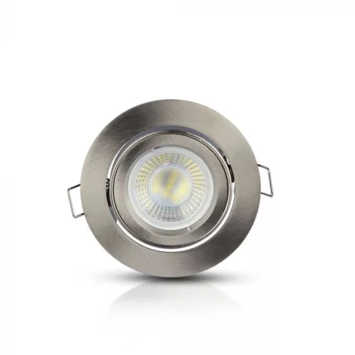 V-TAC Led GU10 Spot Keret Kerek matt króm - 3646