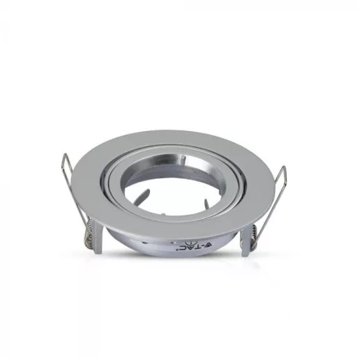 V-TAC Led GU10 Spot Keret Kerek Ezüstszürke - 3647