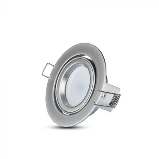 V-TAC Led GU10 Spot Keret Kerek Ezüstszürke - 3647