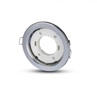   V-TAC Süllyeszthető GX53 LED spotlámpa  keret kör, króm - 3677
