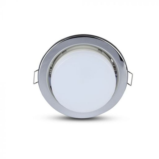 V-TAC Süllyeszthető GX53 LED spotlámpa  keret kör, króm - 3677