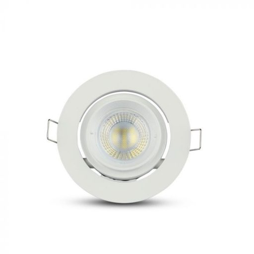 V-TAC Led GU10 Spot Tartó Keret Mozgatható Fehér - 3689