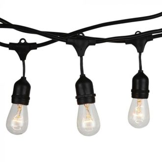   V-TAC Fényfüzér Euro csatlakozó WP foglalat 5m 10 foglalat - 3698