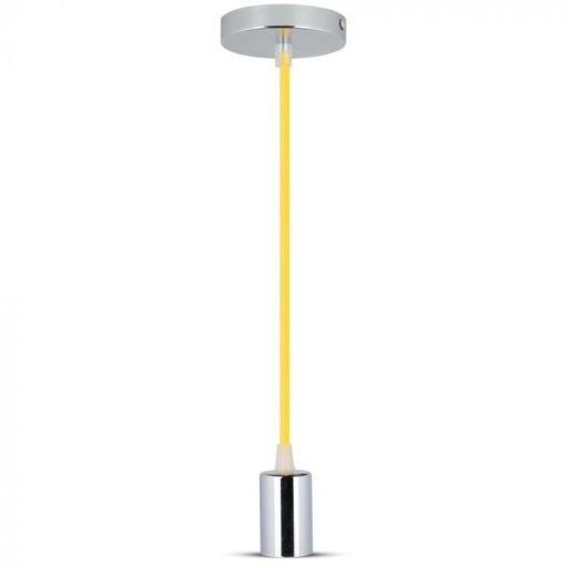 V-TAC E27 króm függeszték - sárga - 3793