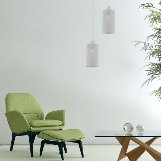 V-TAC E27 fém függeszték - fehér - 3829