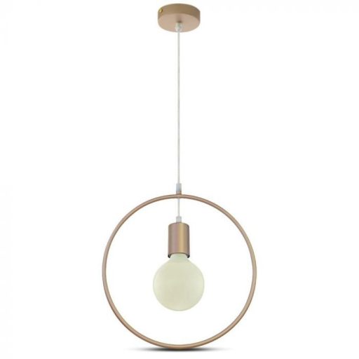 V-TAC E27 geometriai függeszték  - pezsgő arany - 3835