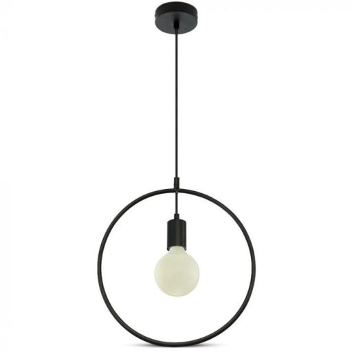 V-TAC E27 geometriai függeszték  - fekete - 3836