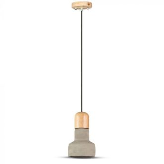 V-TAC E27 beton függeszték 125mm - szürke - 3855