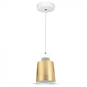 V-TAC Led Acrylic függeszték 7W - arany - 3000K - 3934