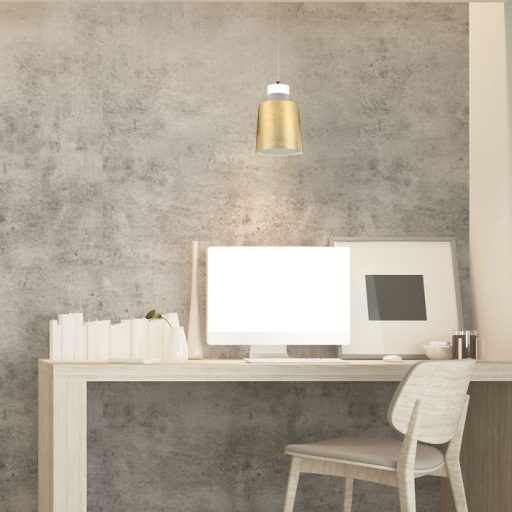 V-TAC Led Acrylic függeszték 7W - arany - 3000K - 3934
