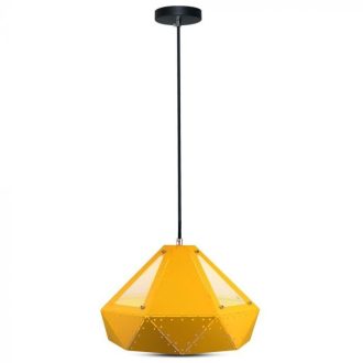   V-TAC FÜGGESZTÉK KEREK GYÉMÁNT FORMÁJÚ - Sárga - 310 x 180 mm - 3947