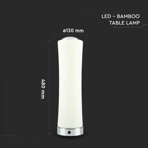 V-TAC 14W LED Asztali lámpa érintős szabályozóval fehér színű 3000K - 3975