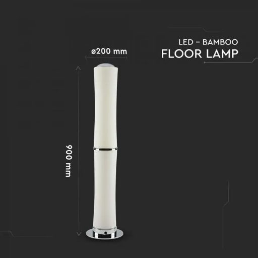 V-TAC 32W LED Állólámpa érintős fényszabályzóval fehér 3000K - 3976