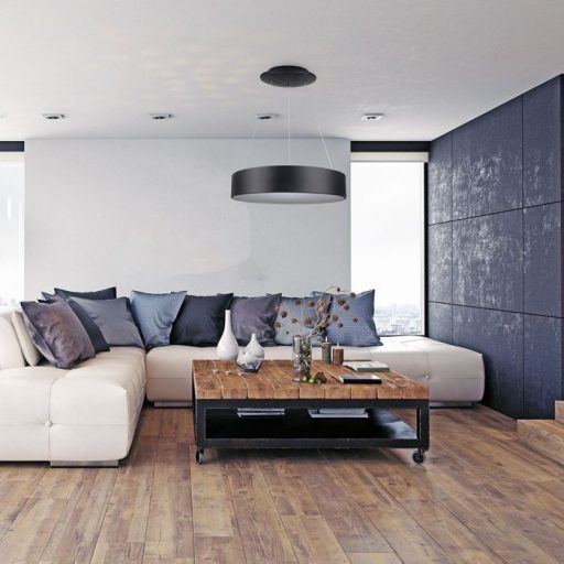 V-TAC 20W Led dimmelhető függeszték - fekete - 3000K - 3993