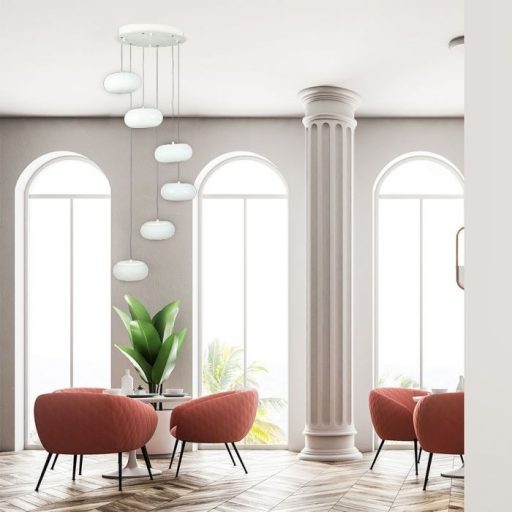 V-TAC LED függeszték 72W Egyedi design Triac dimmelhetőség 3000K - fehér - 40011
