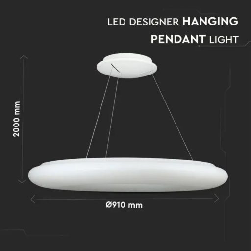 V-TAC LED függeszték 105W Egyedi design Triac dimmelhetőség 3000K - fehér - 40101