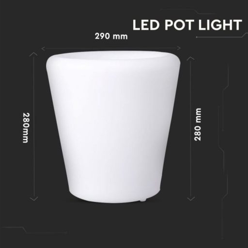 V-TAC LED Cserép formájú világítás RGB 28 x 29cm - 40181