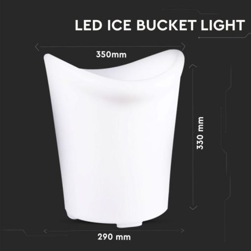 V-TAC LED Jégvödör formájú világítás RGB 29 x 33 x 35cm - 40191