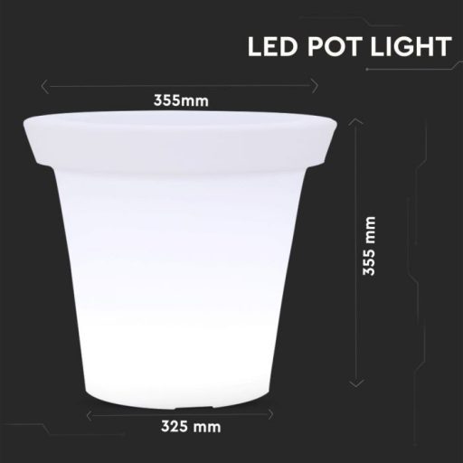 V-TAC LED Cserép formájú világítás RGB 35,5 x 32.5cm - 40211