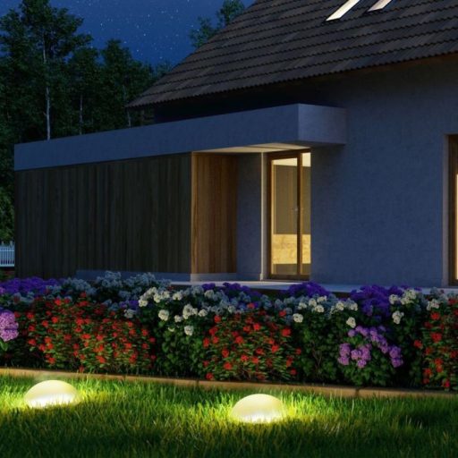 V-TAC LED Félgömb formájú világítás RGB D50 x 26cm - 40221