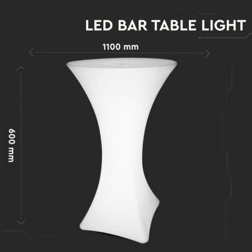V-TAC LED Bárasztal formájú világítás RGB D60 x 110cm - 40261