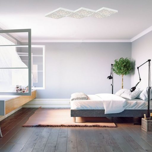 V-TAC 8W LED Exkluzív mennyezeti világítás változtatható színhőmérséklettel fehér színű test(csillagos égbolt) - 40281