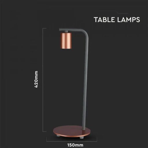 V-TAC Asztali lámpa E27 bronz - 40331