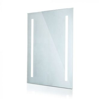   V-TAC LED Fali tükörvilágítás érintő kapcsolóval 3 az 1-ben, téglalap forma 37W IP44 - króm - 40461