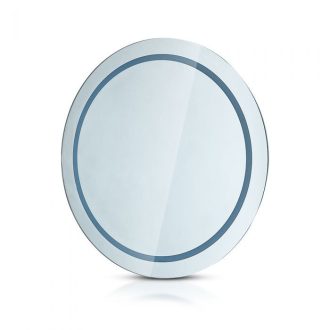   V-TAC LED Fali tükörvilágítás kapcsolóval, kör forma 38W IP44 6400K - króm - 40481