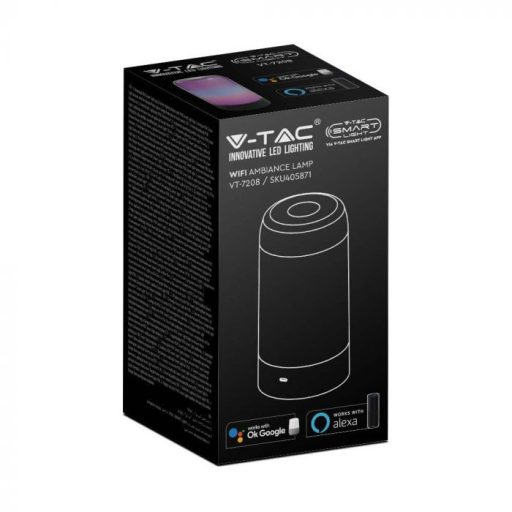 V-TAC 8W LED hangulatvilágítás RGB Alexa és Google Home kompatibilis - 405871