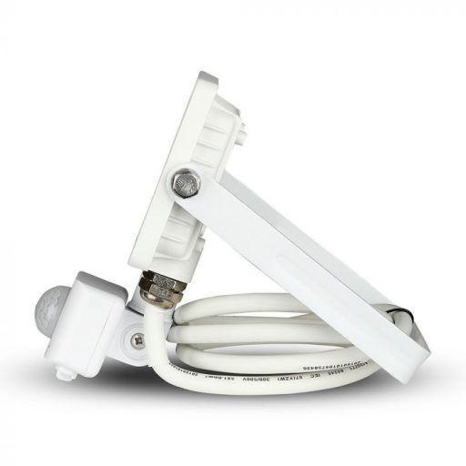 V-TAC 10W Mozgásérzékelős LED reflektor 100° 4000K fehér házas (Samsung Chip) - 434