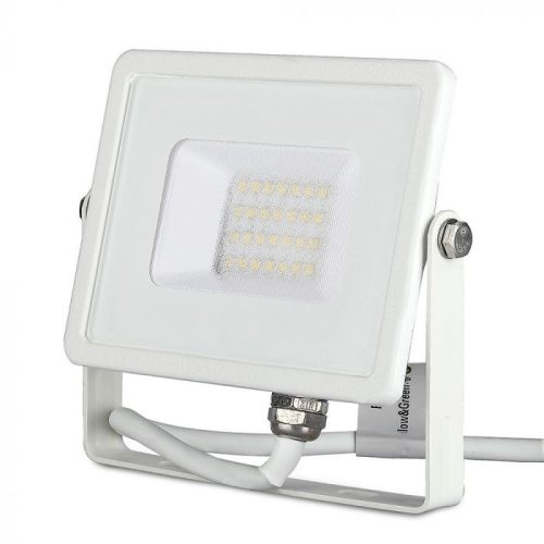 V-TAC 20W LED reflektor 100° 6400K fehér házas (Samsung Chip) - 444