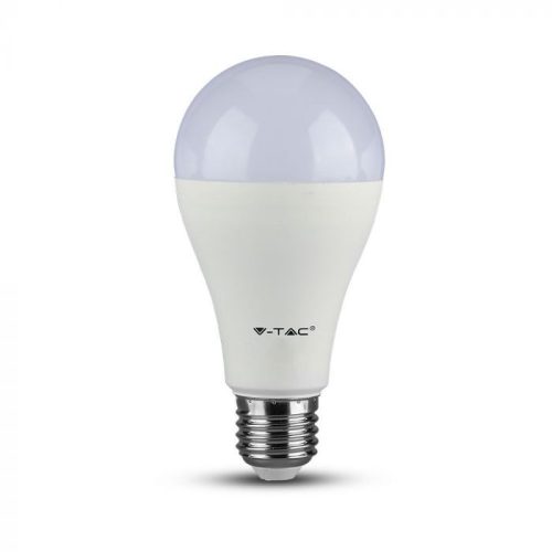 V-TAC LED lámpa E27 A65 15W 200° 3000K gömb - 4453