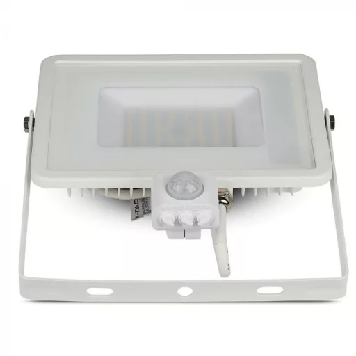 V-TAC 50W Mozgásérzékelős LED reflektor 100° 3000K fehér házas (Samsung Chip) - 466
