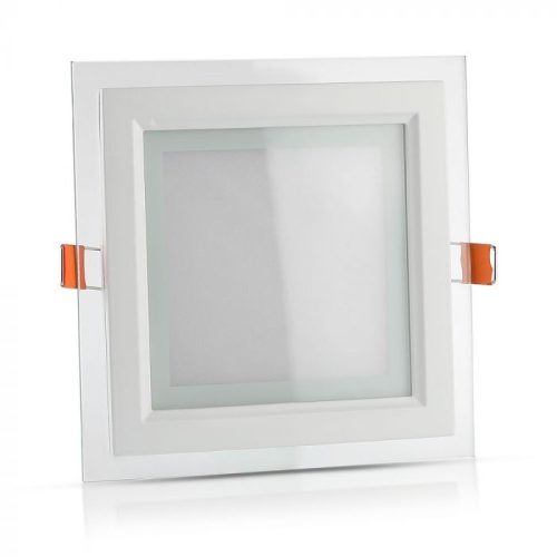 V-TAC Üveg süllyeszthető négyzet alakú MINI LED panel 6W 6400K - 4737