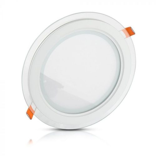 V-TAC Üveg süllyeszthető kör alakú MINI LED panel 6W 6400K - 4739