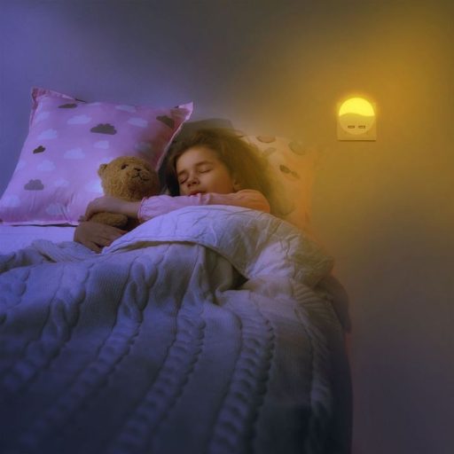 V-TAC LED éjszakai fény alkonykapcsolóval, USB aljzattal 0.4W 120° 3000K kör (Samsung Chip) - 505