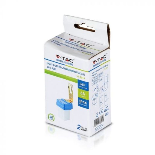 V-TAC Alkonykapcsoló 360° - 5081