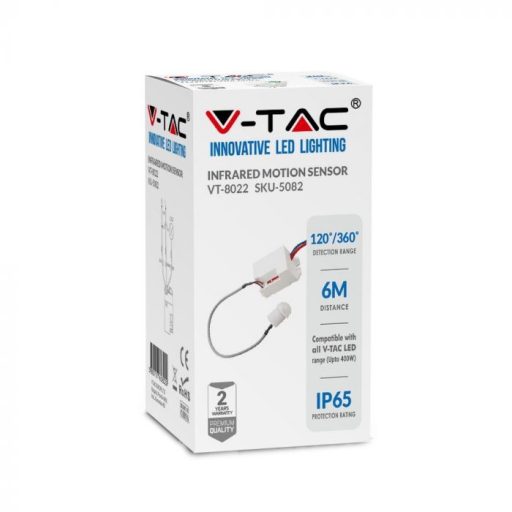 V-TAC Infravörös mozgásérzékelő 120°/360° - 5082