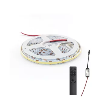   VITO 5 méteres COB LED szalag 480LED/M 12W/M 12V CCT IP20 + Vezérlő és távirányító - 5541021