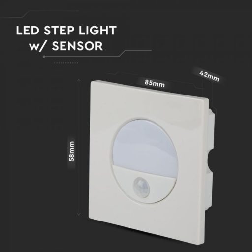 V-TAC Led lépcső világítás érzékelővel 3W 4500K - 5570