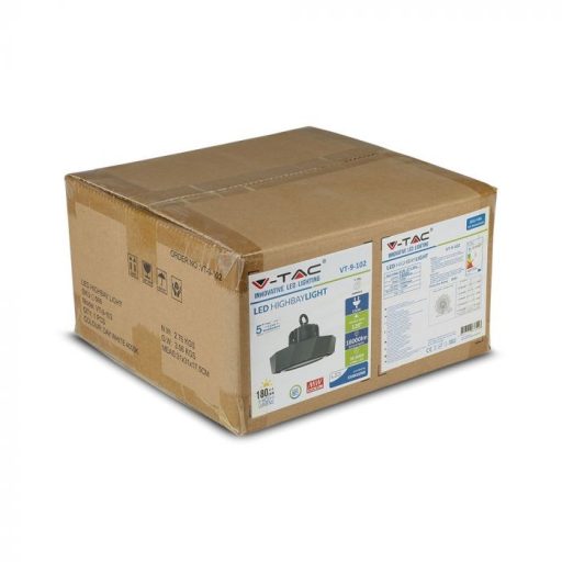 V-TAC LED Csarnokvilágító 100W 120° Samsung chip + Mean Well vezérlő 6400K - 567