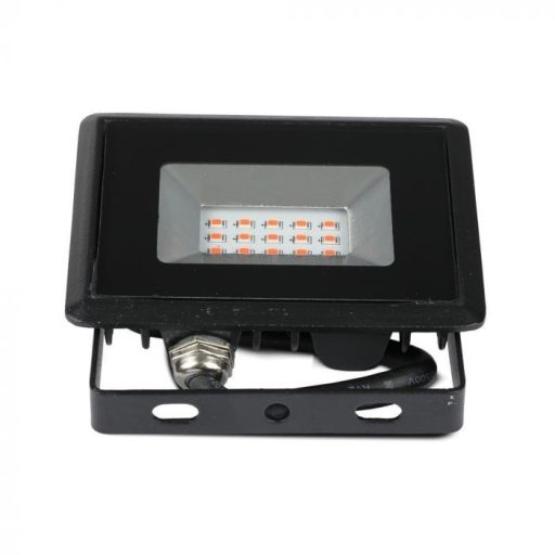 V-TAC 10W LED reflektor E-széria 110° piros fényű, fekete házas - 5989