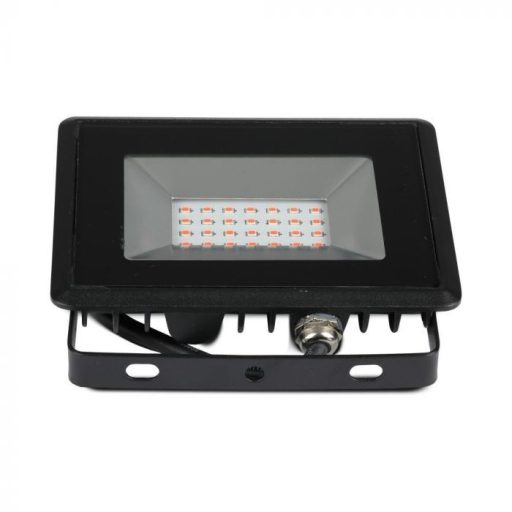 V-TAC 20W LED reflektor E-széria 110° piros fényű, fekete házas - 5992