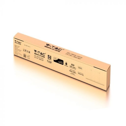 V-TAC LED Lineáris lámpatest SAMSUNG Chip - 60W - szürke - 4000K - 607